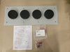 COMMSCOPE Four 4" Port Aluminum Entrance Panel, 1" x 4" 204673-4