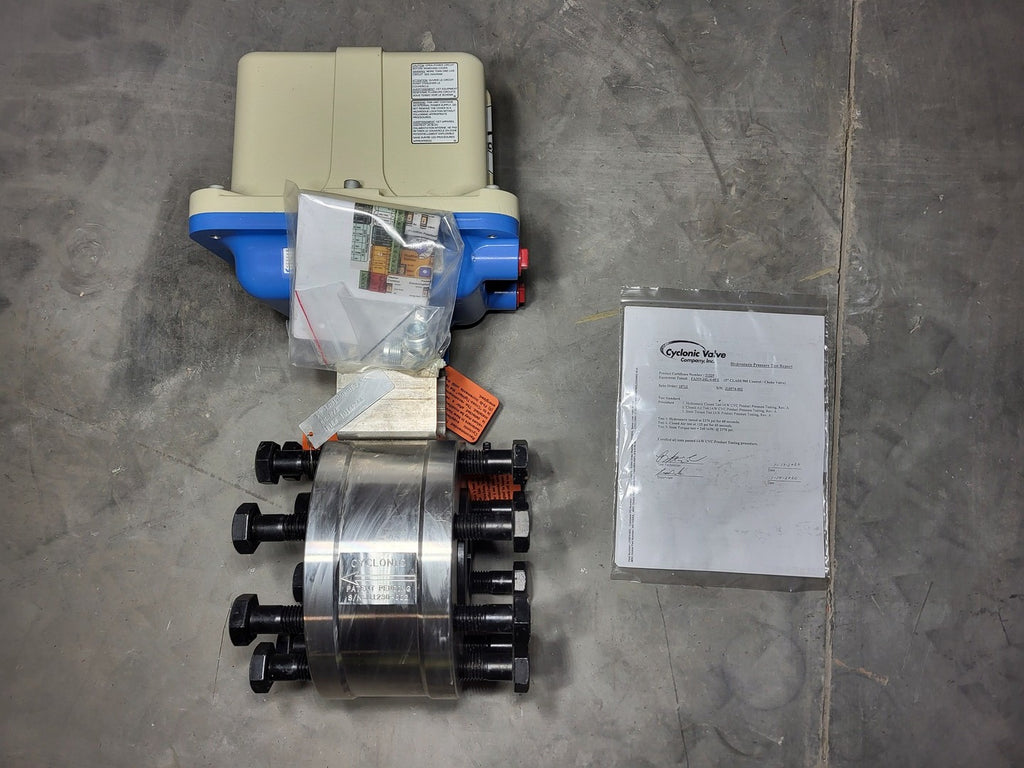 CYCLONIC VALVE 3", Class 900 Choke Valve FA309-J4L-4-0PZ w/ Actuator