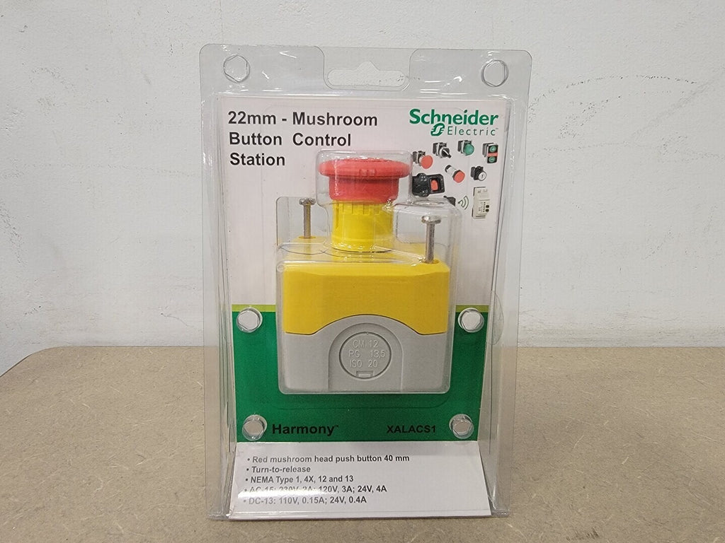 SCHNEIDER ELECTRIC 22mm Mushroom Button Control Station XALACS1