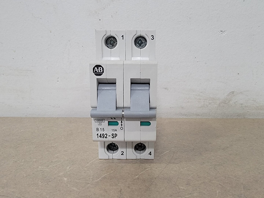 ALLEN-BRADLEY 15 Amp, 2 Pole, 415 Volt Circuit Breaker 1492-SP2B150