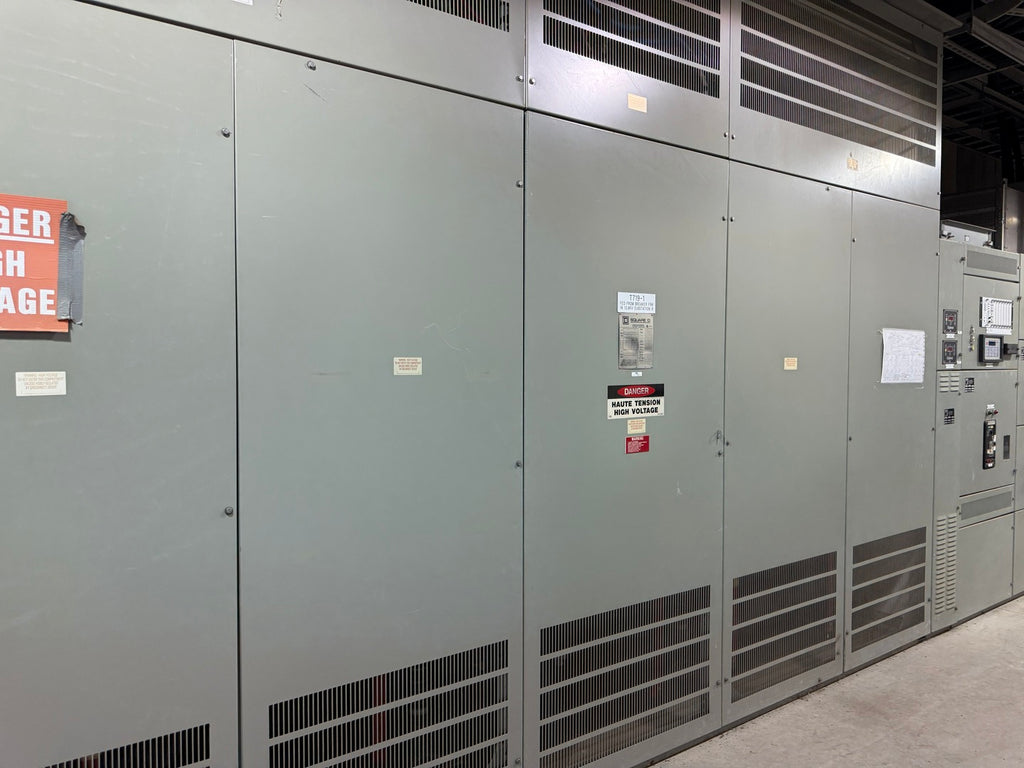 SQUARE D 9000kVA Isolation Transformer, 13800V or 6900V HV, 4160Y/2400V or 600Y/347V LV