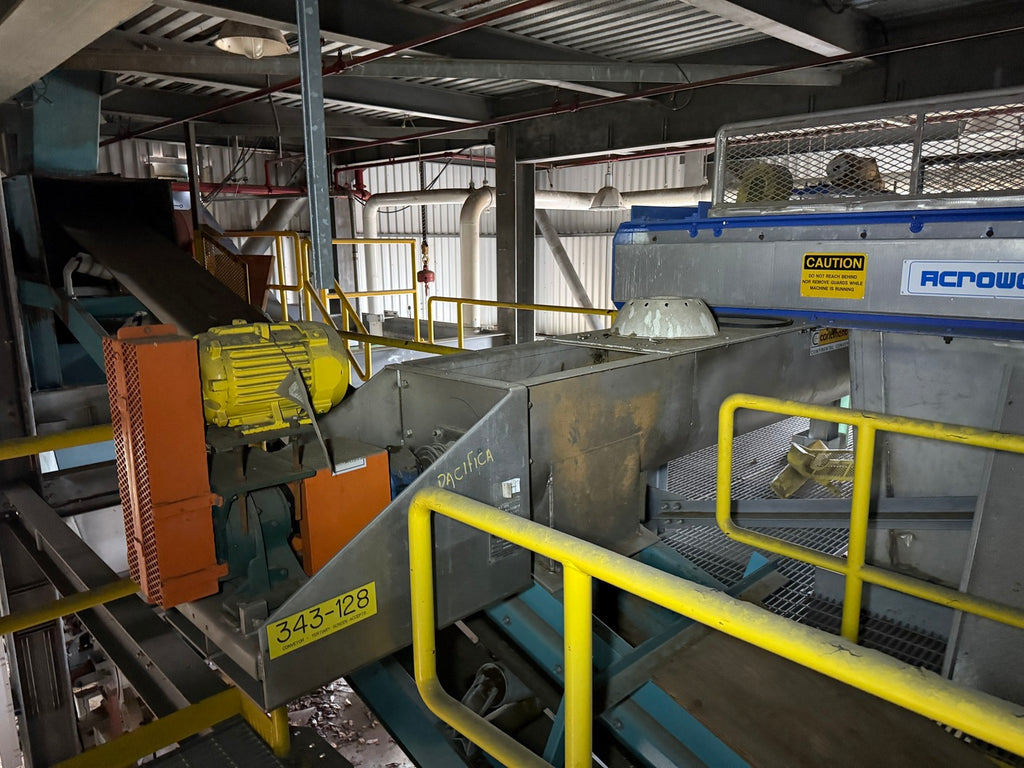 Stainless Steel Chip Conveyor for Fines Screen, Unit 343-128