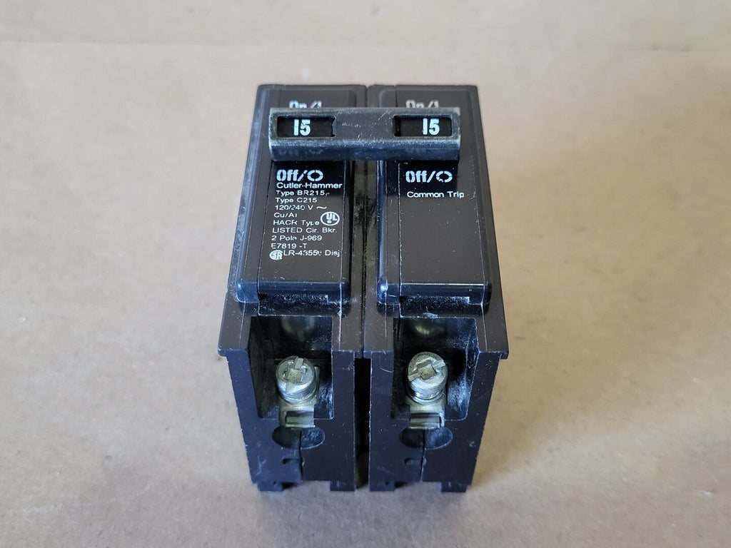 CUTLER-HAMMER 15 Amps 2-Pole 120/240 volts Circuit Breaker BR215