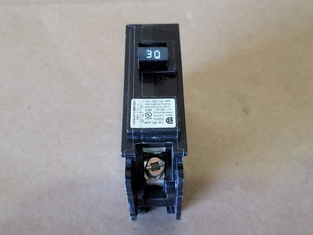 SIEMENS 30 Amps 1-Pole 120/240 volts Circuit Breaker Q130H