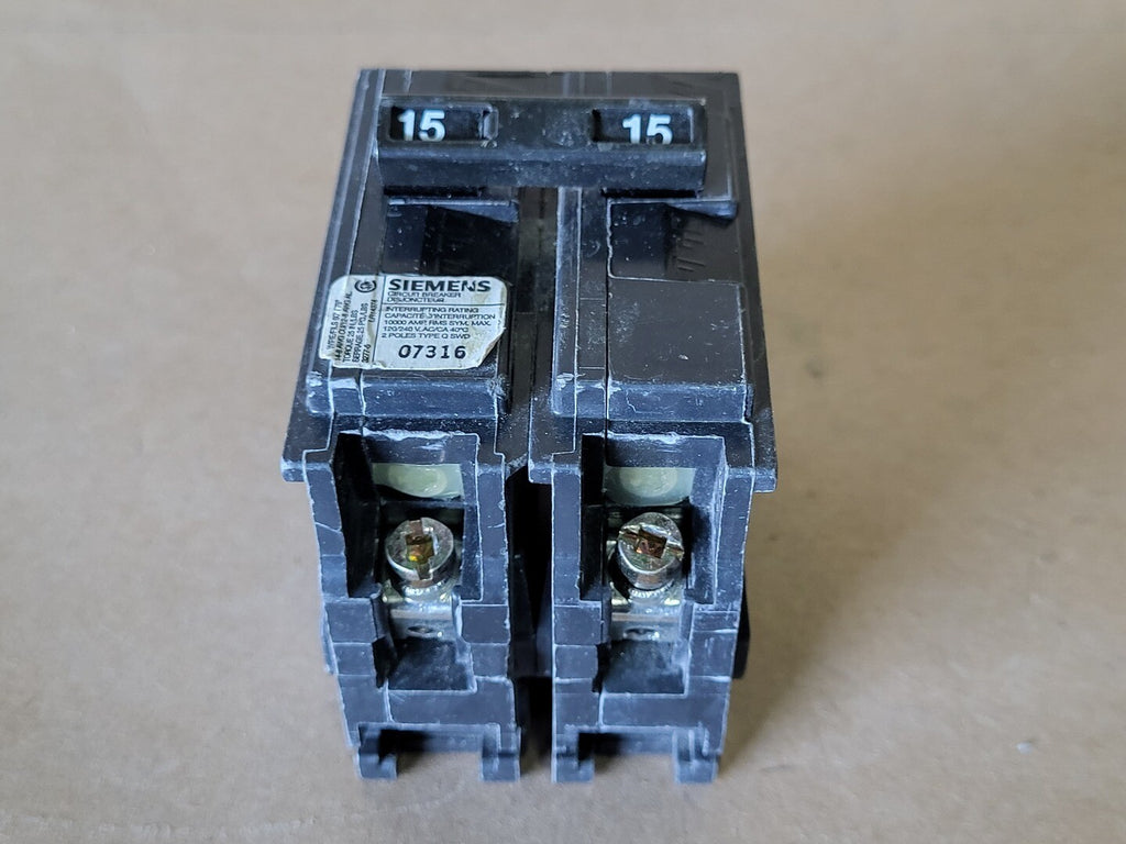 SIEMENS 15 Amp, 2 Pole, 120/240 Volt Circuit Breaker Q215