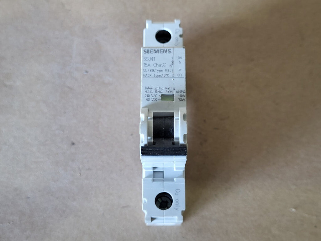 SIEMENS 15 Amp, 1 Pole, 240 Volt Circuit Breaker 5SJ4118-7HG40