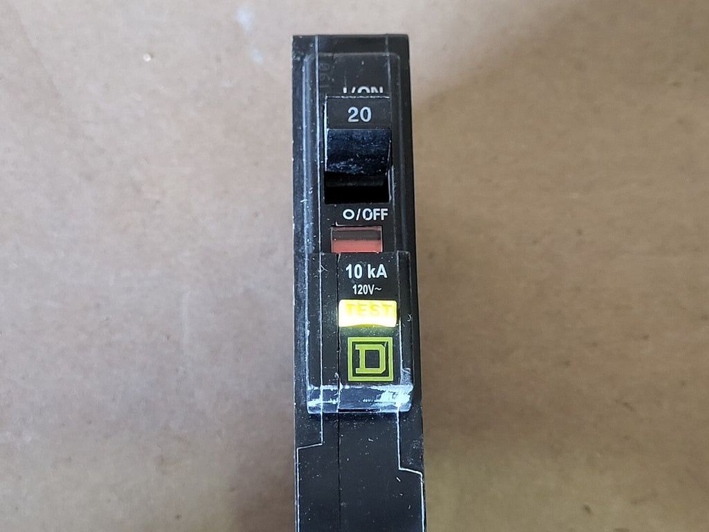 SQUARE D 20 Amp, 1 Pole, 120 Volt Circuit Breaker QOB120