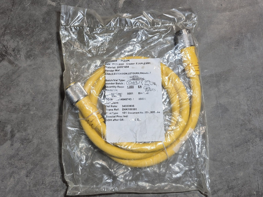 LETOURNEAU Actuator and Sensor Cable Ext 12 Pin 1.5m R4286161