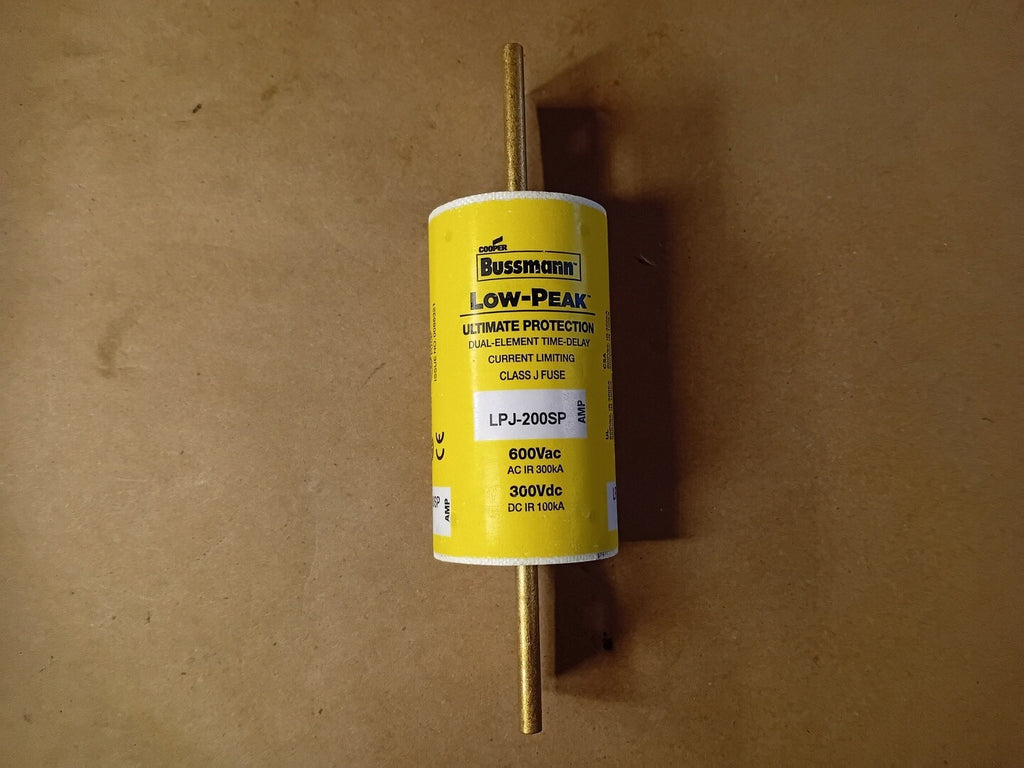 COOPER BUSSMAN INC. 200 Amp, 600 Volts Low-Peak Fuse LPJ-200SP