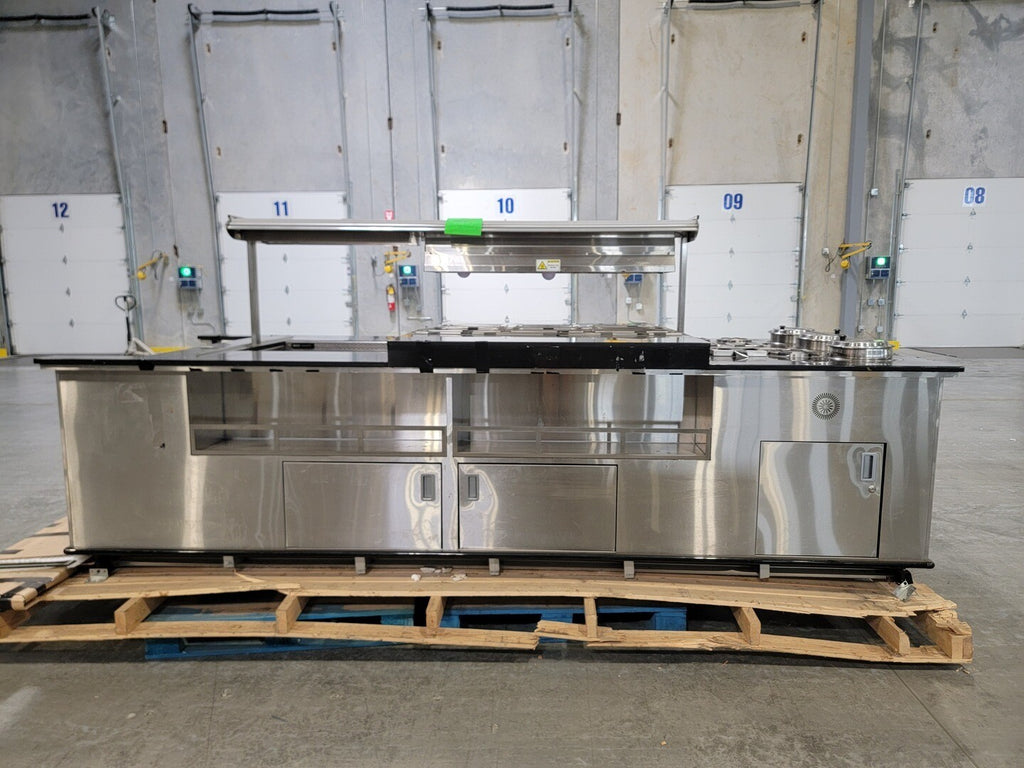 HILLPHOENIX Self-Service Hot/Cold Soup Bar Island Case SBI411H, SBI-412H/R
