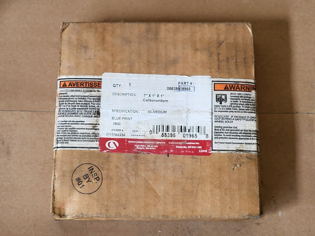 CARBORUNDUM ABRASIVES INC 7" x 7" x 1" Grinding Wheel 05539509965