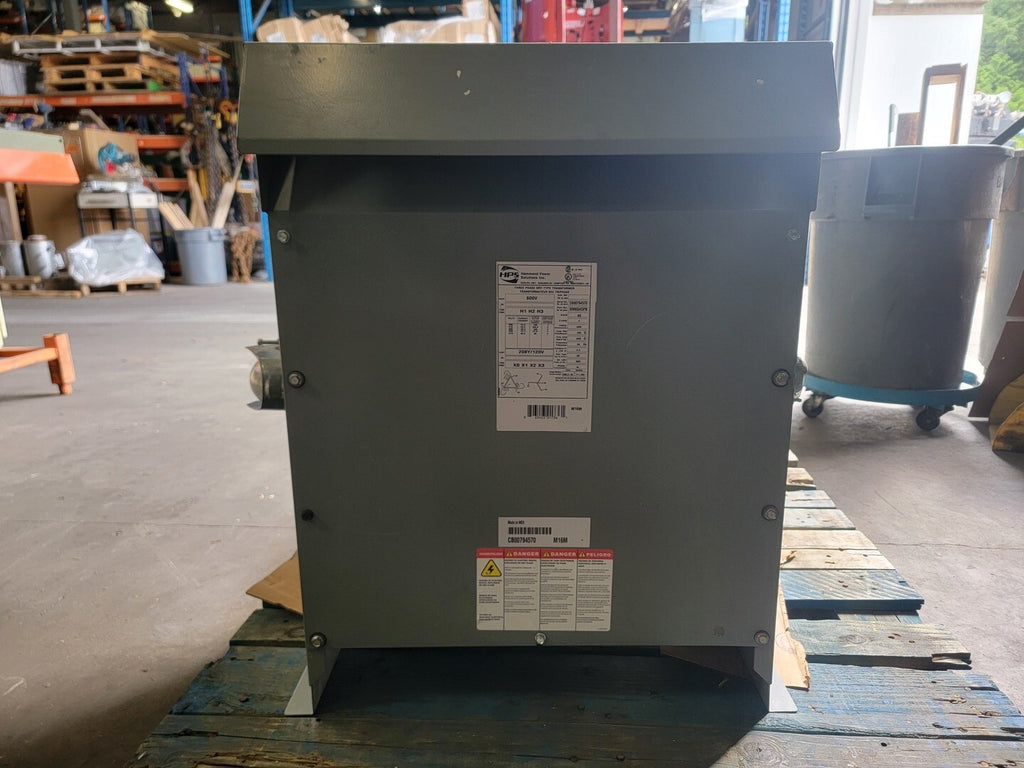 HAMMOND POWER SOLUTIONS INC. 45 kVA Dry Transformer 600 Pri. Volts, 208Y/120 Sec. Volts  NMK045PB