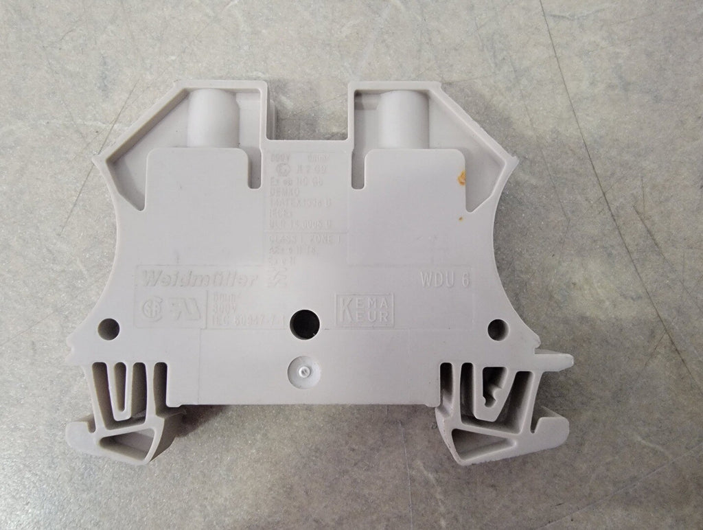 WEIDMULLER 6 mm2, 800 Volt Feed-Through Terminal Block WDU 6 (Bag of 58)