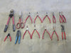 Assorted Hand Tools, Pliers, Tin Snips, Bolt Cutter, Wire Stripper