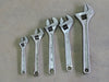 8", 10", 12" and 15" Adjustable Wrench Set