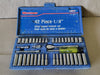 WESTWARD 42 pcs - 1/4" Drive Socket Wrench Set SKC1442