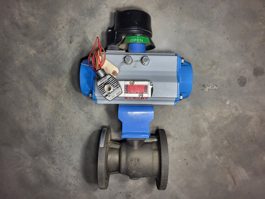 JAMESBURRY 3" Ball Valve 7150312236CSA1 w/ Actuator and Solenoid Valve