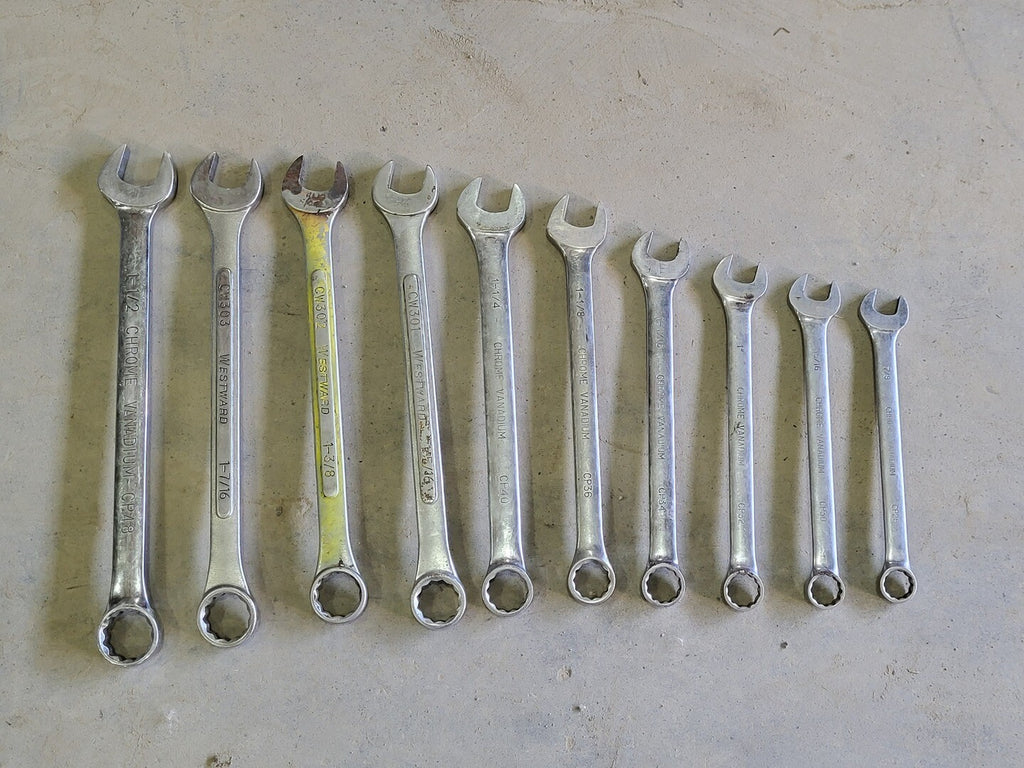 WESTWARD 7/8" - 1-1/2" Combination Wrench Set (10pcs)
