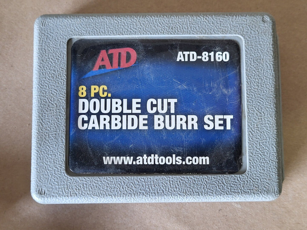 ATD 8 Pc. 1/4" Double Cut Carbide Burr Set ATD-8160