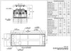 HILLPHOENIX Self-Service Food Bar Island Case, 16 Wells, SBI514H