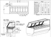 HILLPHOENIX Service Single-Deck Deli Merchandiser GMD-8H, 8ft