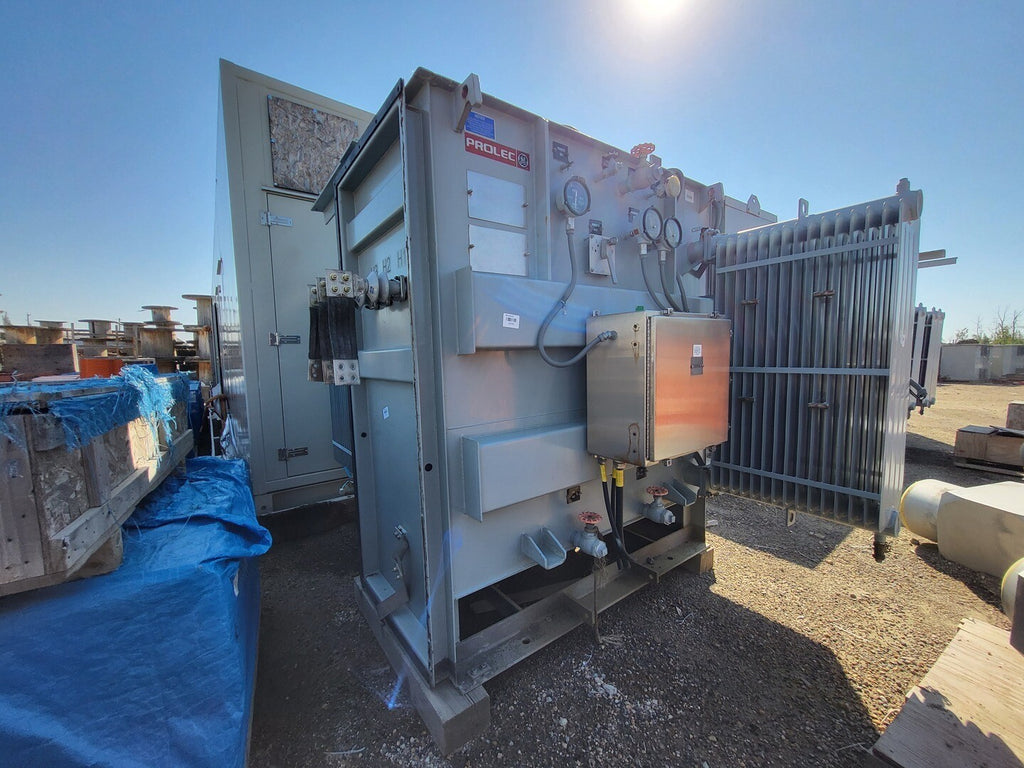 GENERAL ELECTRIC PROLEC 3000 kVA Oil Filled Transformer, 4160 pri. volts, 600/346 sec. volts