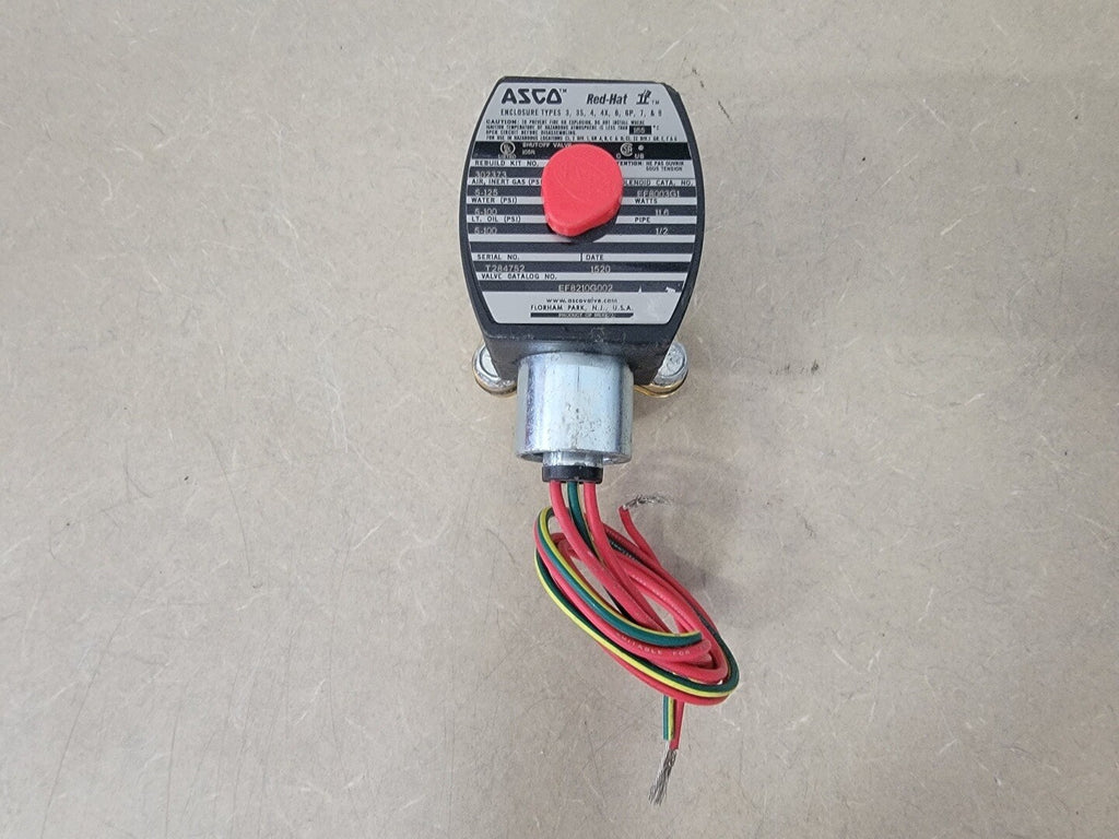 ASCO 1/2" NPT, 2-Way Solenoid Valve EF8210G002