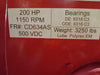 CANADIAN GENERAL ELECTRIC 200 hp, 500VDC, 1150 rpm Direct Current Motor Type CD634AS 108507