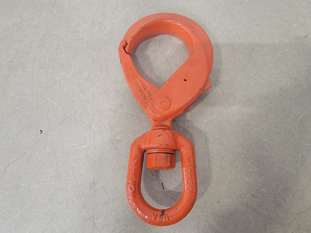 COLUMBUS MCKINNON 3/8" Swivel Style Latchlok Hook M676010, HA1000