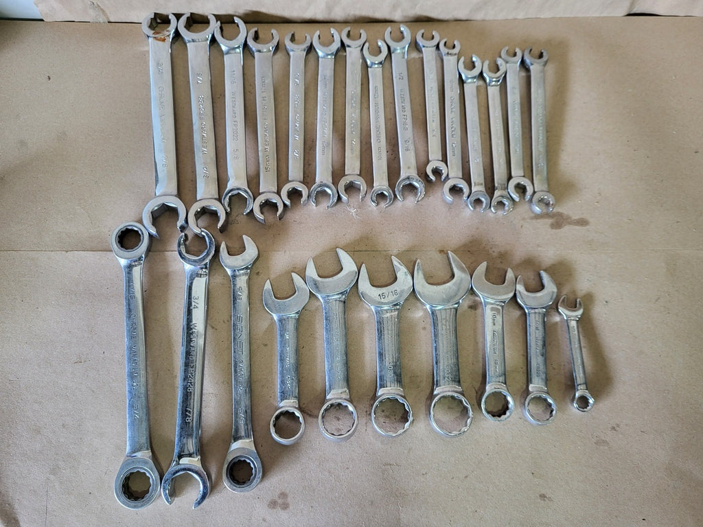 Open Wrench Set (15pcs) and Stubby Combination Wrench Set (10pcs)