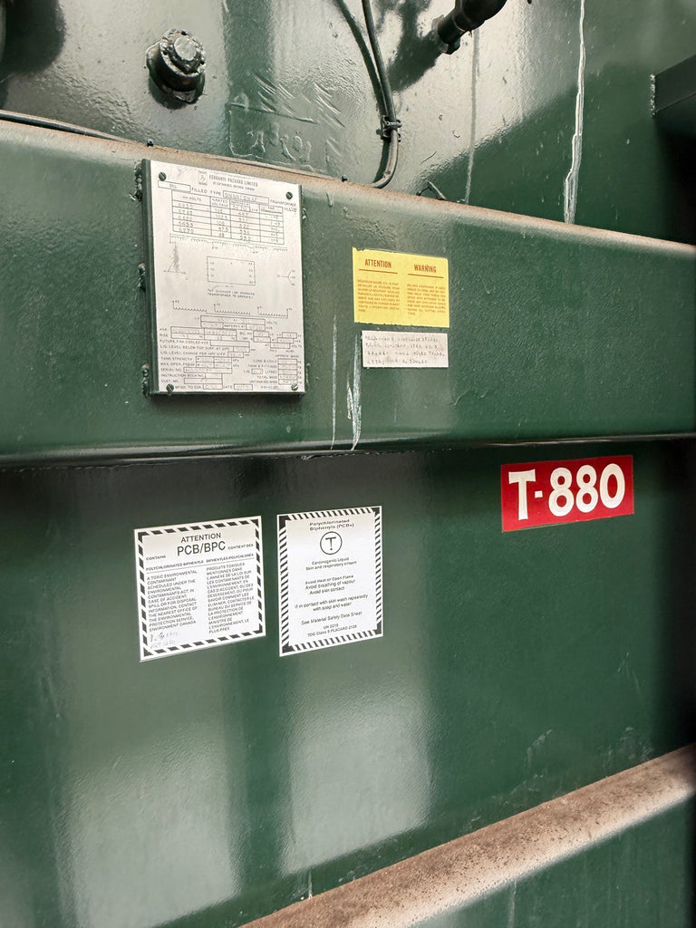 FERRANTI-PACKARD 6000 kVA Transformer, 6600 pri. volts, 550Y/317 sec. volts