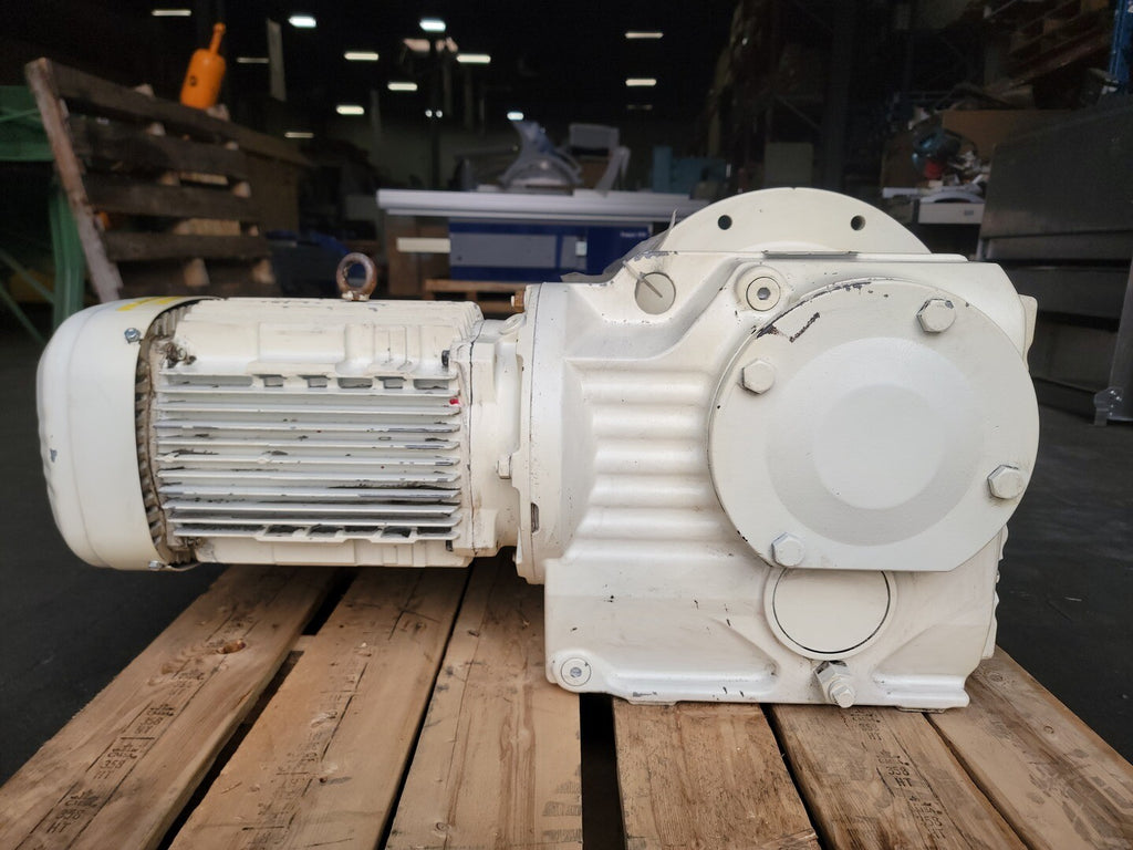 SEW-EURODRIVE 62.55:1, 10 hp Geared Motor KF97 DRN132M4/RI