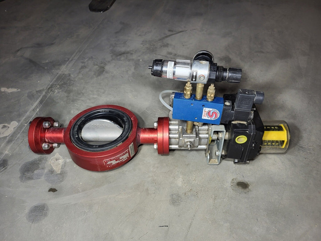 STEALTH INTERNATIONAL Emergency Butterfly Valve with Pneumatic Actuator 4216