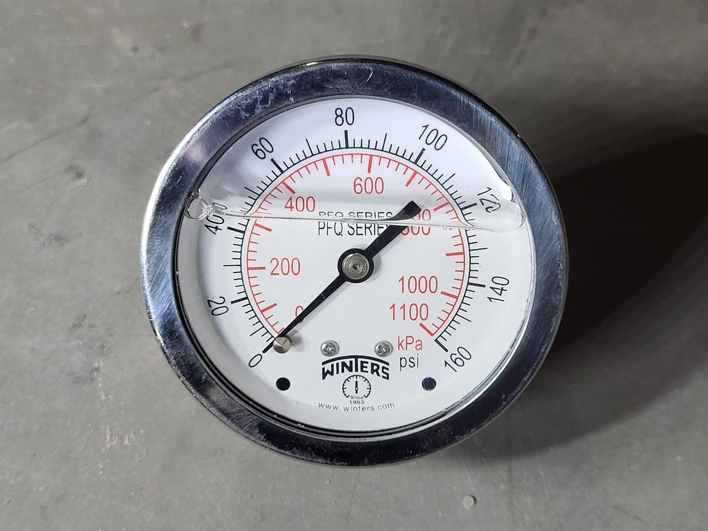WINTERS 2.5", 0 - 160PSI Pressure Gauge PFQ170