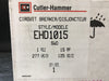 CUTLER-HAMMER 15 Amp, 1 Pole, 277/480 volts Circuit Breaker EHD1015