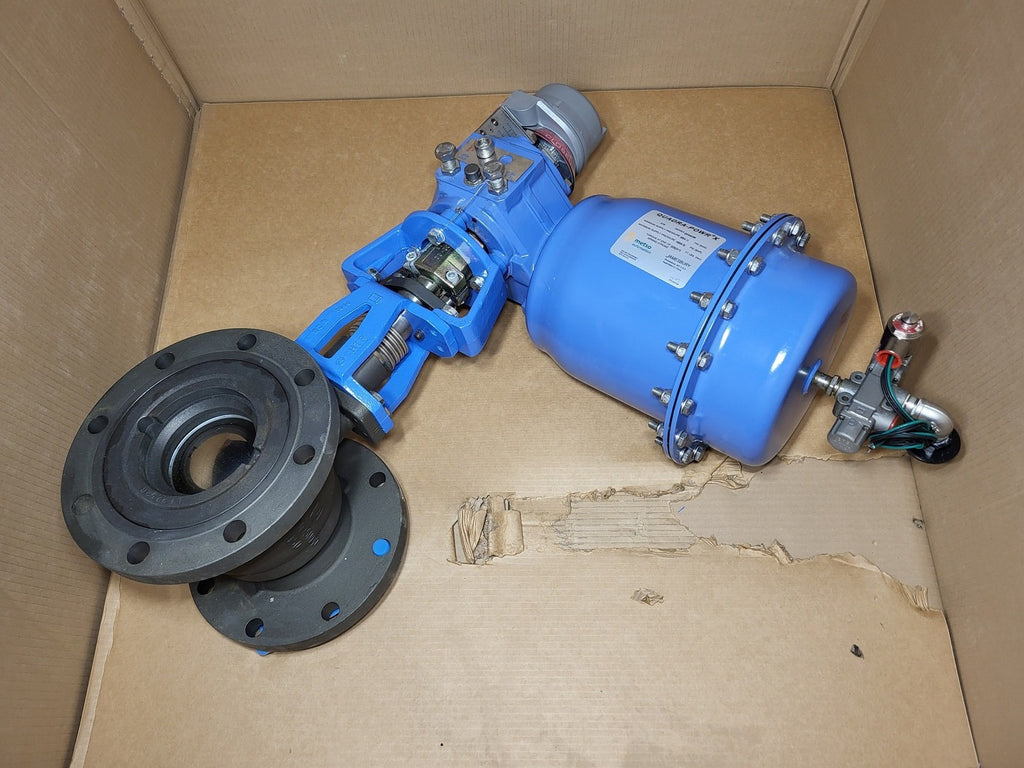 METSO 6" Flange Ball Valve w/ Spring Diaphragm Actuator QPX4C/M