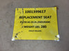 Replacement Seat 1001399617 EV/20.SG.DS.R