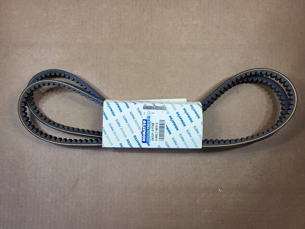 KOMATSU V-Belt 04121-21748 (Set of 2)