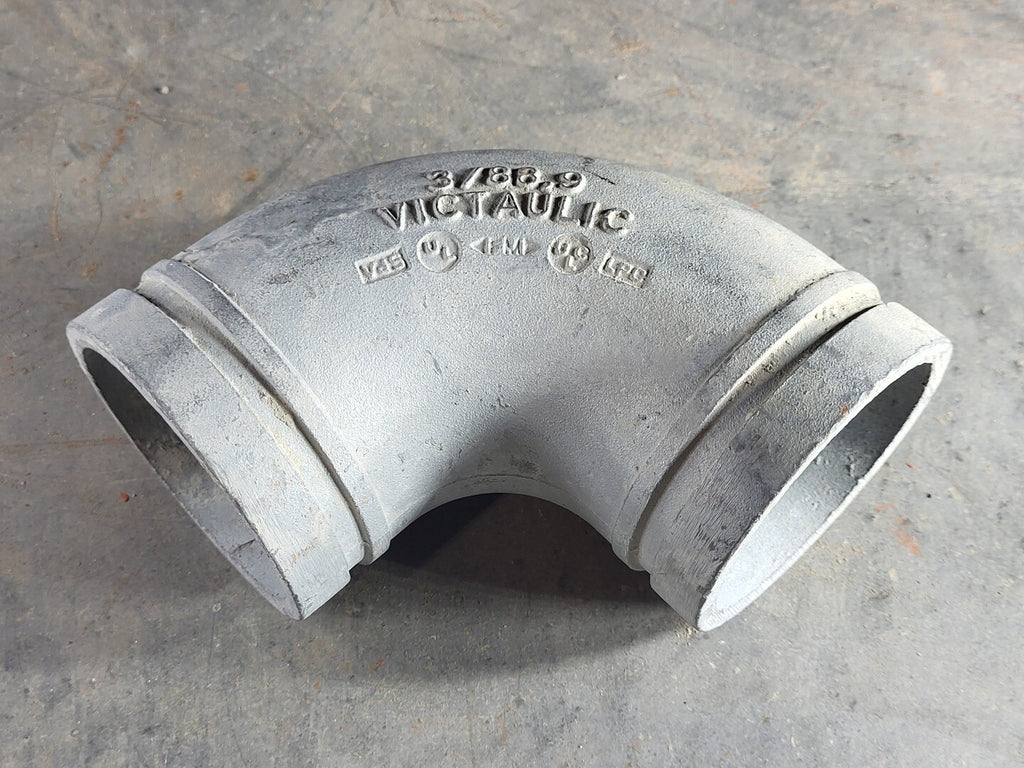 VICTAULIC 3"/88.9mm 90deg Elbow Fitting No. 10