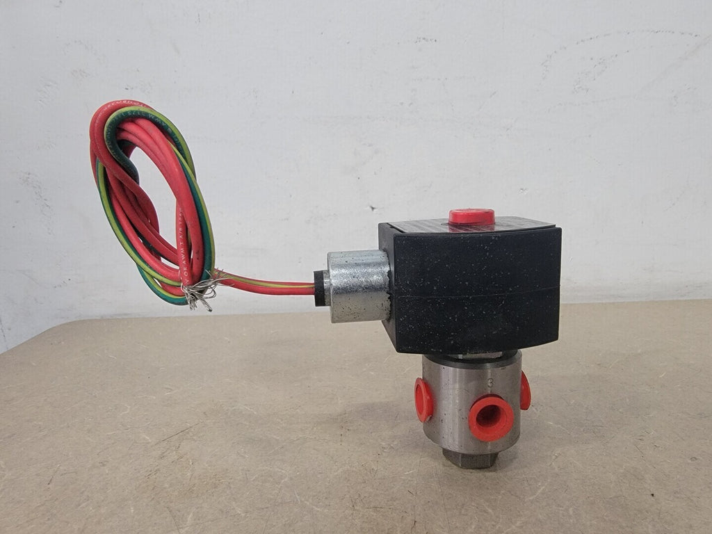 ASCO 1/4" 3-Way Stainless Steel Solenoid Valve EF8320G200