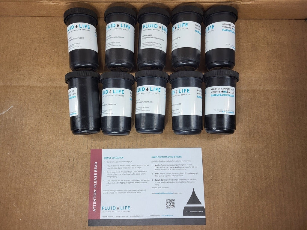 FLUID LIFE Oil Analysis Jar Test Kit FLC-JARONLY-KTA (Box of 10)