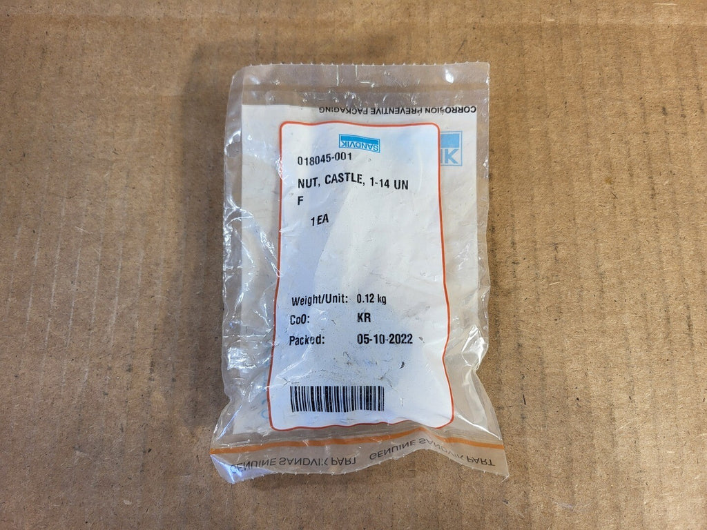 SANDVIK 1 1/4" UNF Castle Nut 018045-001