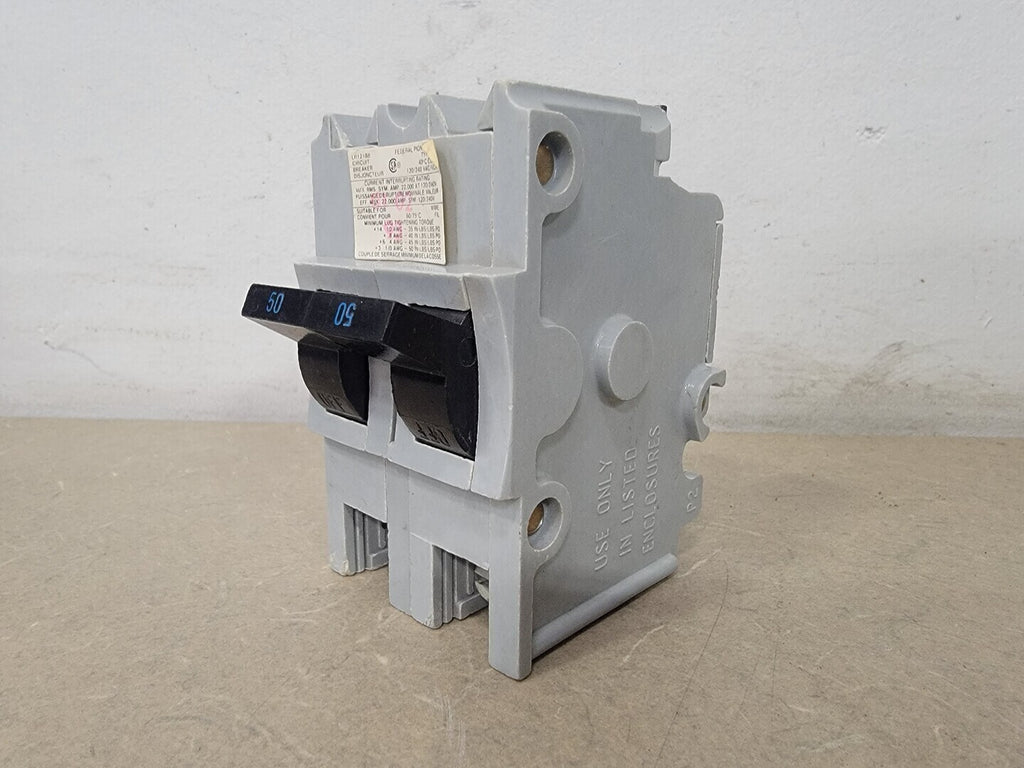 FEDERAL PIONEER 50 Amp, 2 Pole, 120/240 volts Circuit Breaker NB250