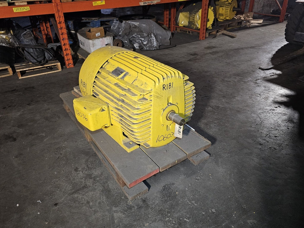 GENERAL ELECTRIC 100 hp, 550 Volts, 3565rpm, 3Ph, 445US Electric Motor 112900A66