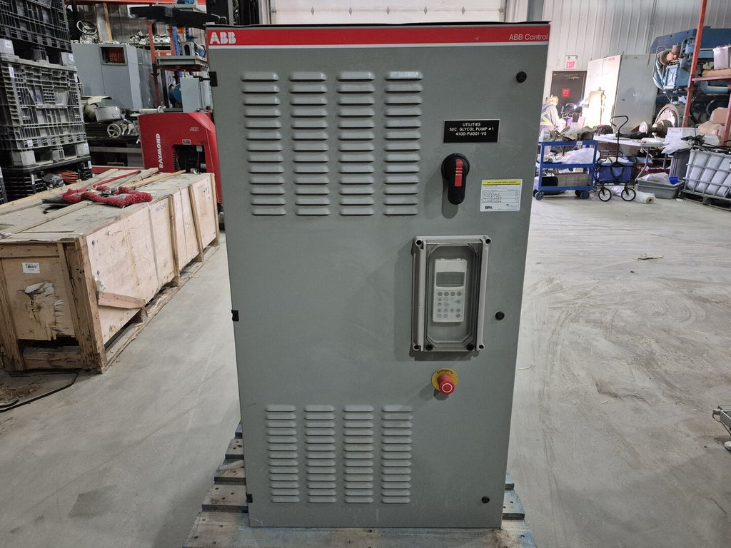 ABB 50 hp, 600 Volt, 3-ph VFD ACS800-04-0060-7+K454+L503