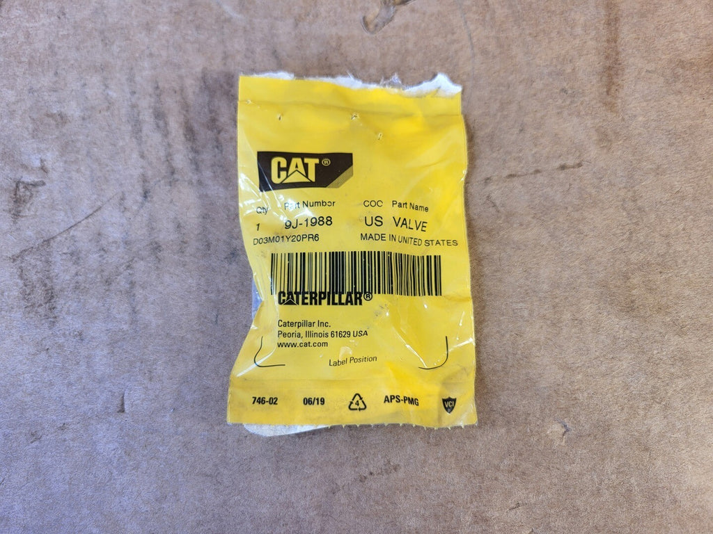 CATERPILLAR 43mm Outer Diameter Steel Bypass Valve 9J-1988