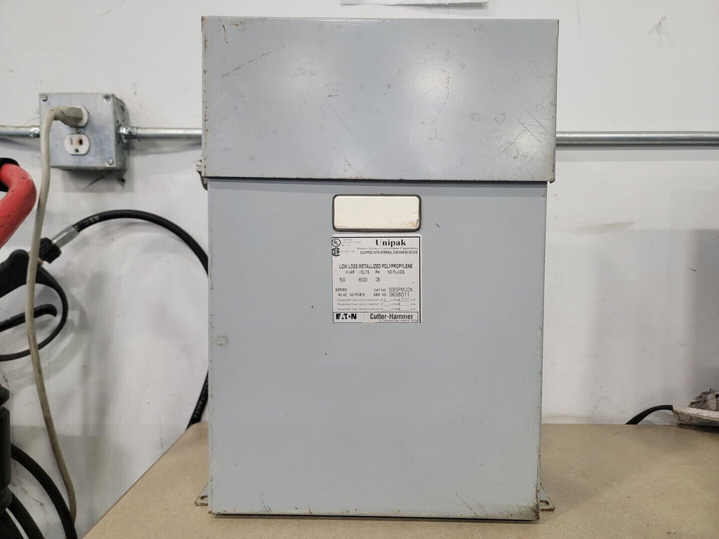 EATON 50 kVAR, 600 Volts LV Unipak Capacitor Bank 5063PMUDN