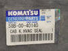KOMATSU HVAC Seal Cab Kit 58B-00-40140