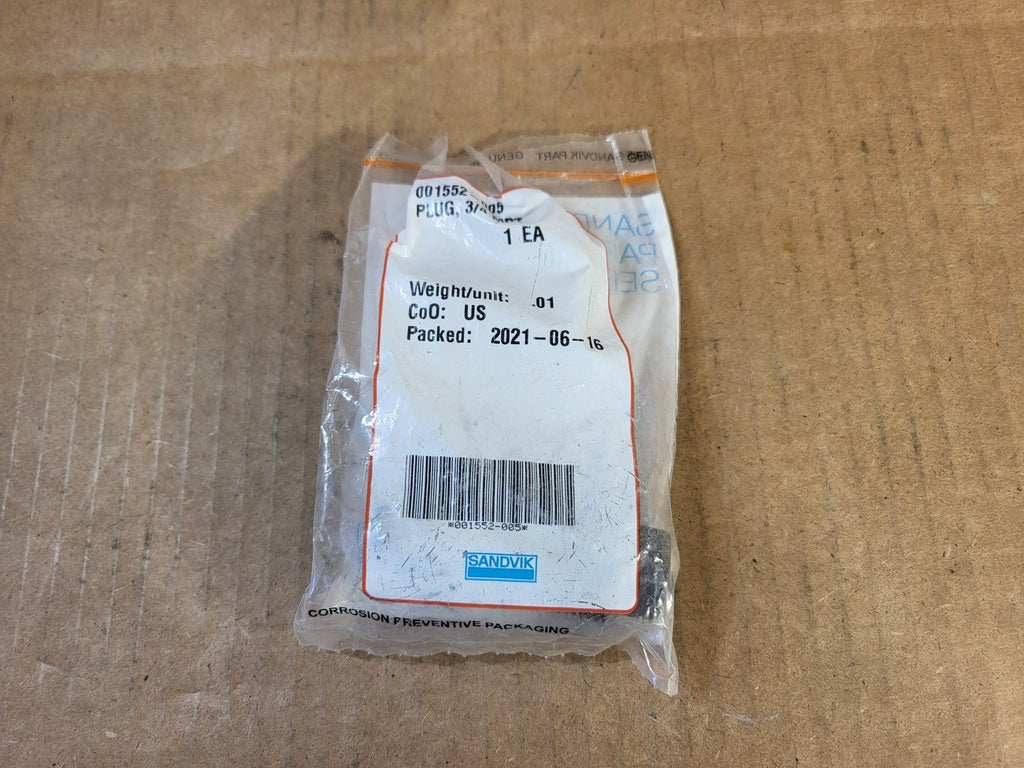 SANDVIK 3/4" MPT Pipe Plug 001552-005