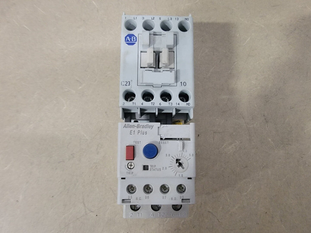 ALLEN-BRADLEY 32 Amp, 3 Pole, 1NO+0NC, 690 Volts Contactor 100-C23*10 w/ Relay 193-ED1CB